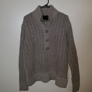 Couture Gray Wool Sweater L